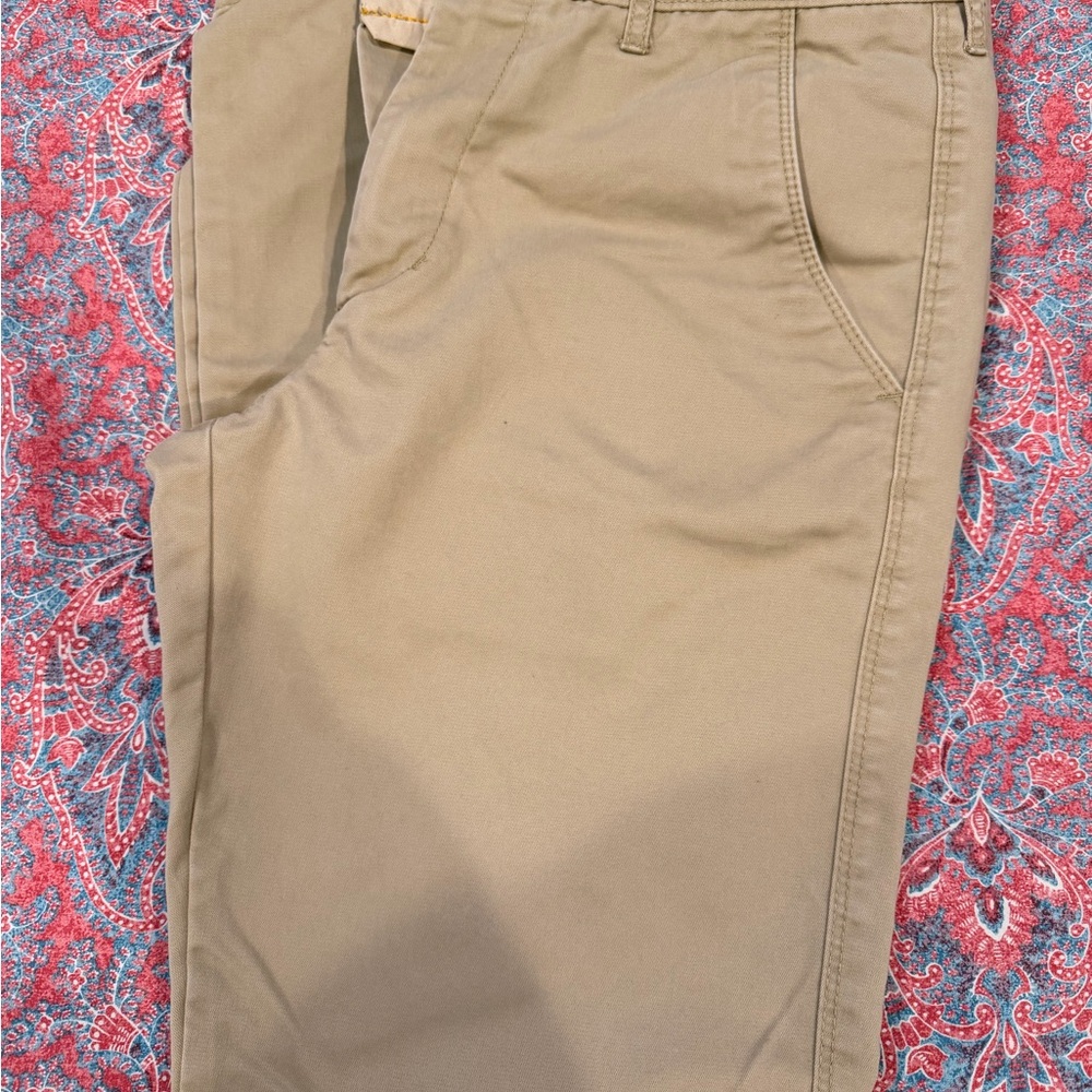 Men's Tan Khaki Pants Slim Fit